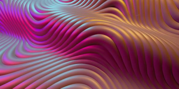 istock Color waves abstract background texture. Fluid flow abstract holographic wallpaper 1828010628