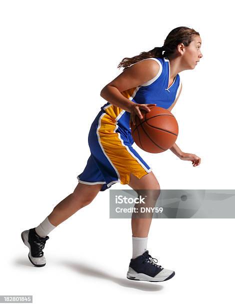 Dribbeln Basketball Stockfoto und mehr Bilder von Basketball - Basketball, Basketballspieler, Freisteller – Neutraler Hintergrund