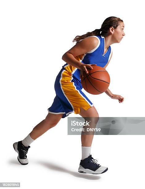 Foto de Dribles De Basquete e mais fotos de stock de Basquete - Basquete, Figura para recortar, Jogador de Basquete