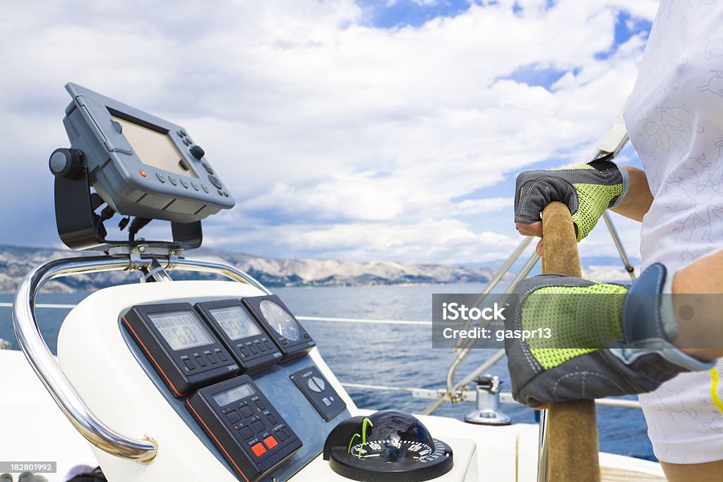Segelboot-Kontrollen - Lizenzfrei Ausrüstung und Geräte Stock-Foto