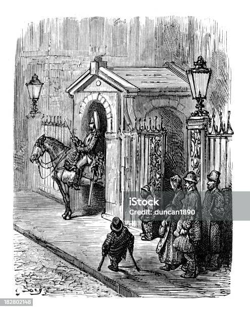 Ilustración de Horse Guards Londonvictoria y más Vectores Libres de Derechos de Anticuado - Anticuado, Antigualla, Arte