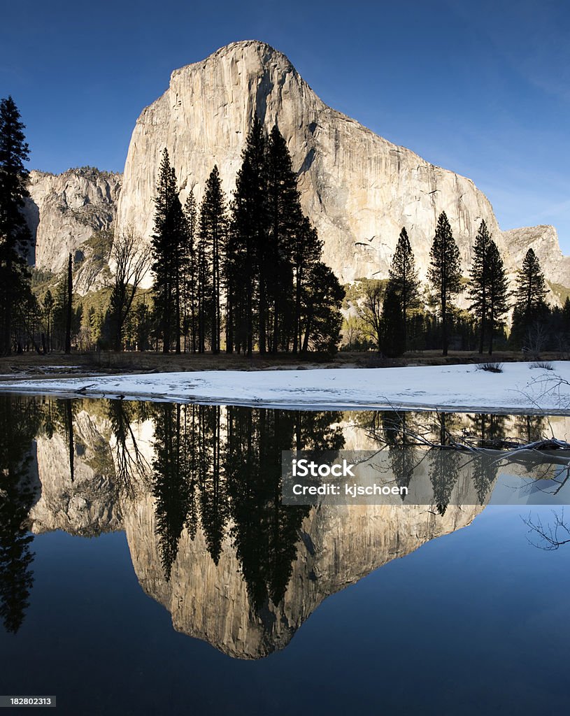 El Capitan Rio Merced reflexão Panorama - Royalty-free Ao Ar Livre Foto de stock