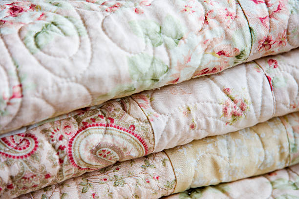 istock Close-up of Folded Quilt 182802324