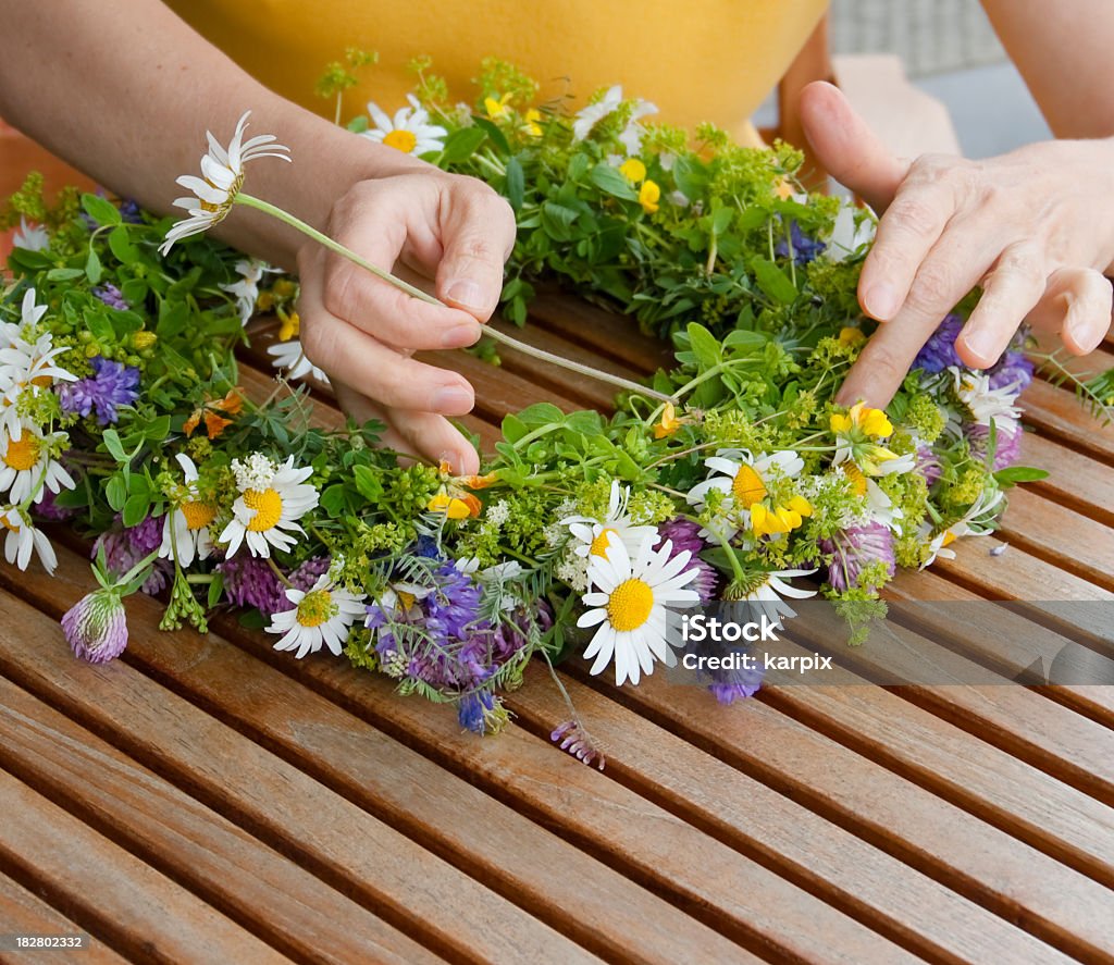 Fête du solstice d'été - Photo de Couronne florale libre de droits