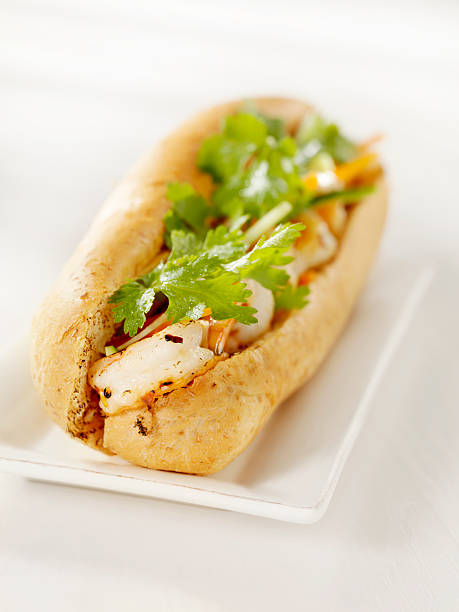 istock Vietnamese Sub Sandwich with Grilled Shrimp 182802619