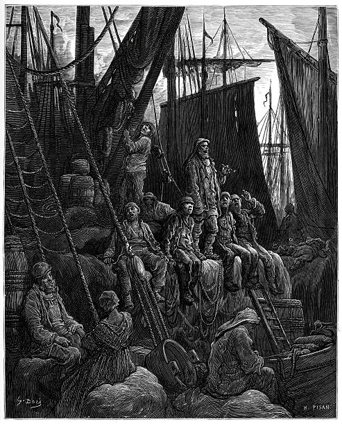 istock Victorian London - Fishermen off Billingsgate 182802822