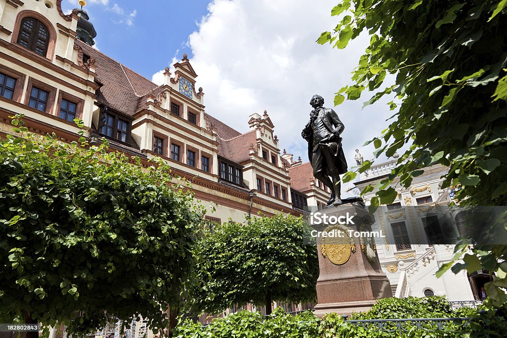 Leipzig, Goethe Monument - Zbiór zdjęć royalty-free (Lipsk)
