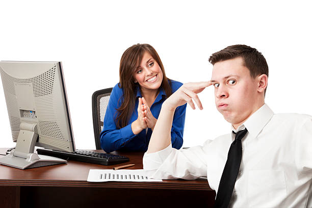 istock Businessman About to Blow 182803035