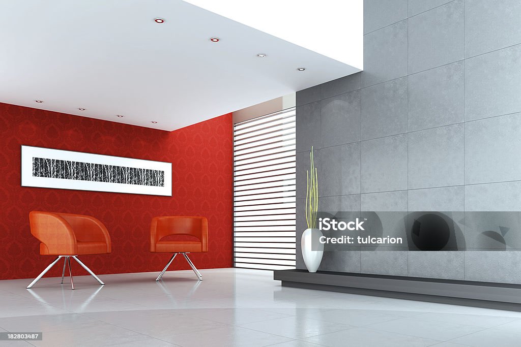 Moderna sala de estar - Foto de stock de Apartamento royalty-free