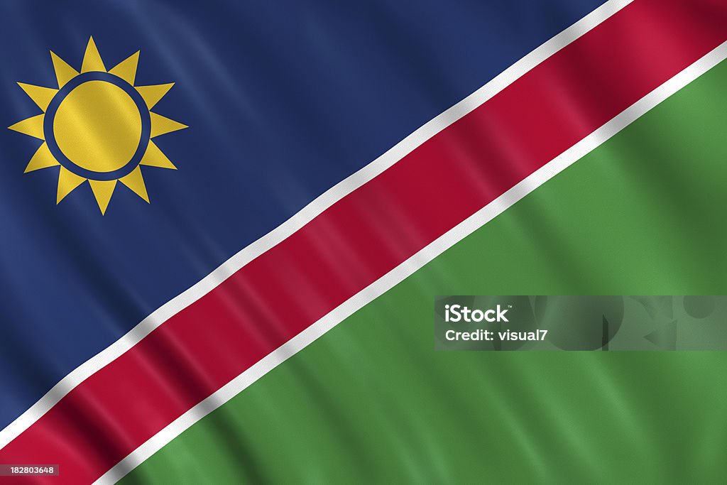 Bandera de namibia - Foto de stock de Bandera libre de derechos