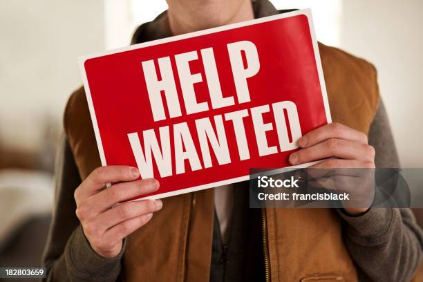 Help Wanted - Fotografias de stock e mais imagens de Help Wanted - Help Wanted, Indústria de construção, Recrutamento