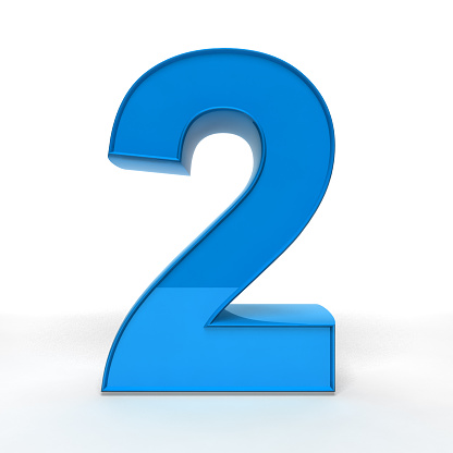 Orange color stars and number four number five number six. On the blue color background, the horizontal composition is isolated with a clipping path.