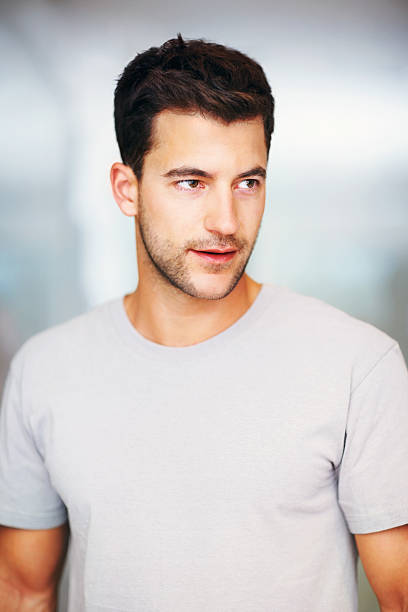 istock Smart Caucasian man looking away in thought 182803947
