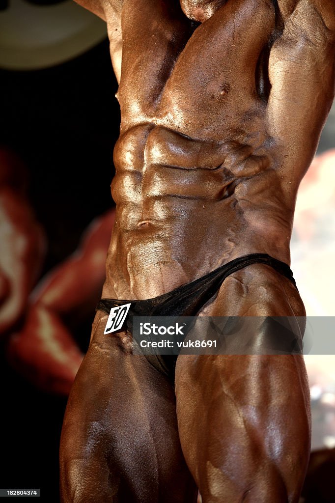 Bodybuilder Posando - Royalty-free Abdómen Foto de stock