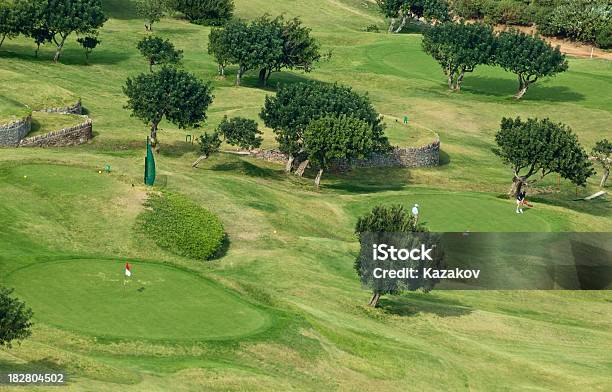 Foto de Campo De Golfe e mais fotos de stock de Atividade - Atividade, Atividade Recreativa, Bandeira