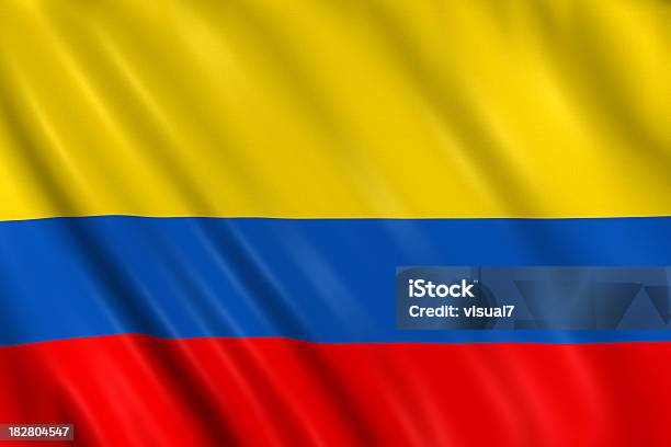 Bandiera Della Colombia - Fotografie stock e altre immagini di Bandiera - Bandiera, Bandiera dell'India, Bandiera della Colombia