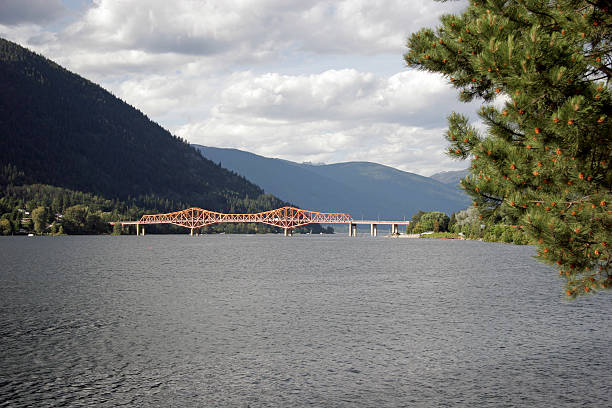 istock Nelson British Columbia Orange Bridge Scenic 182805054