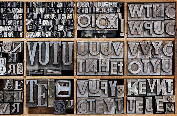 istock Metal Characters for Letterpress 182805597