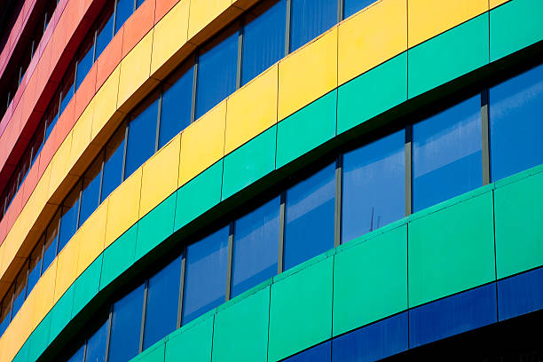 istock Rainbow coloured house detail 182805675