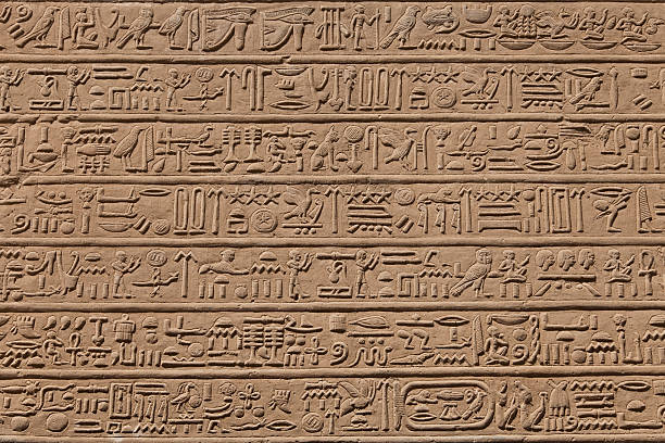 hieroglyphic Egyptian hieroglyphics. hieroglyphics photos stock pictures, royalty-free photos & images