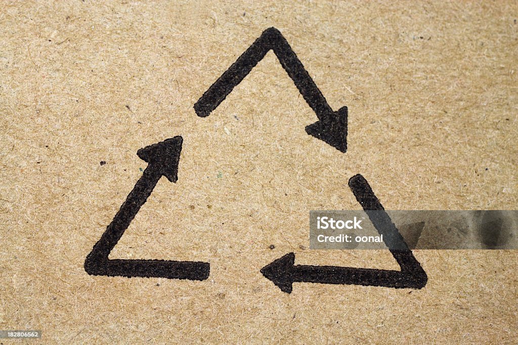 Triângulo ciclo de papelão - Foto de stock de Impressão - Atividade royalty-free