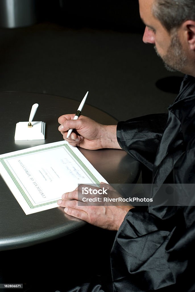 Juiz siging documento - Royalty-free Arte, Cultura e Espetáculo Foto de stock