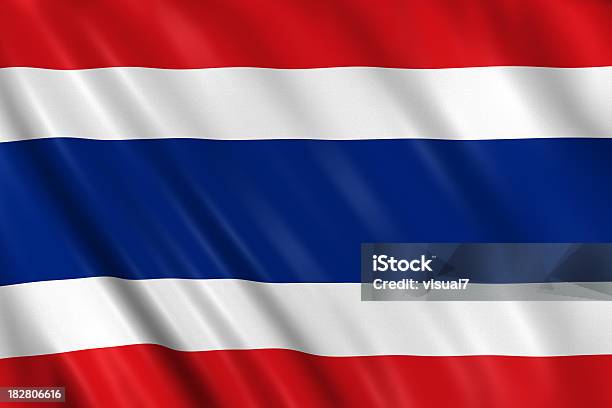 Thailand Flag Stock Photo - Download Image Now - Thai Flag, Thailand, Flag