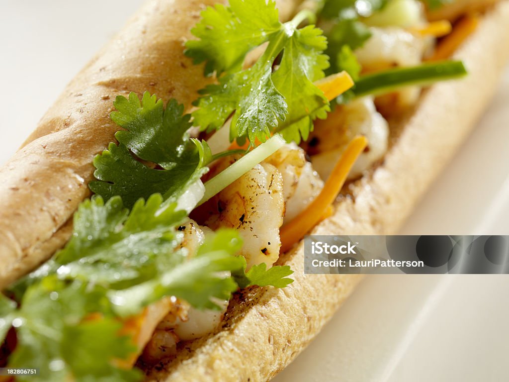 Vietnamesische Sub Sandwich mit gegrillten Krabben - Lizenzfrei Asiatische Kultur Stock-Foto