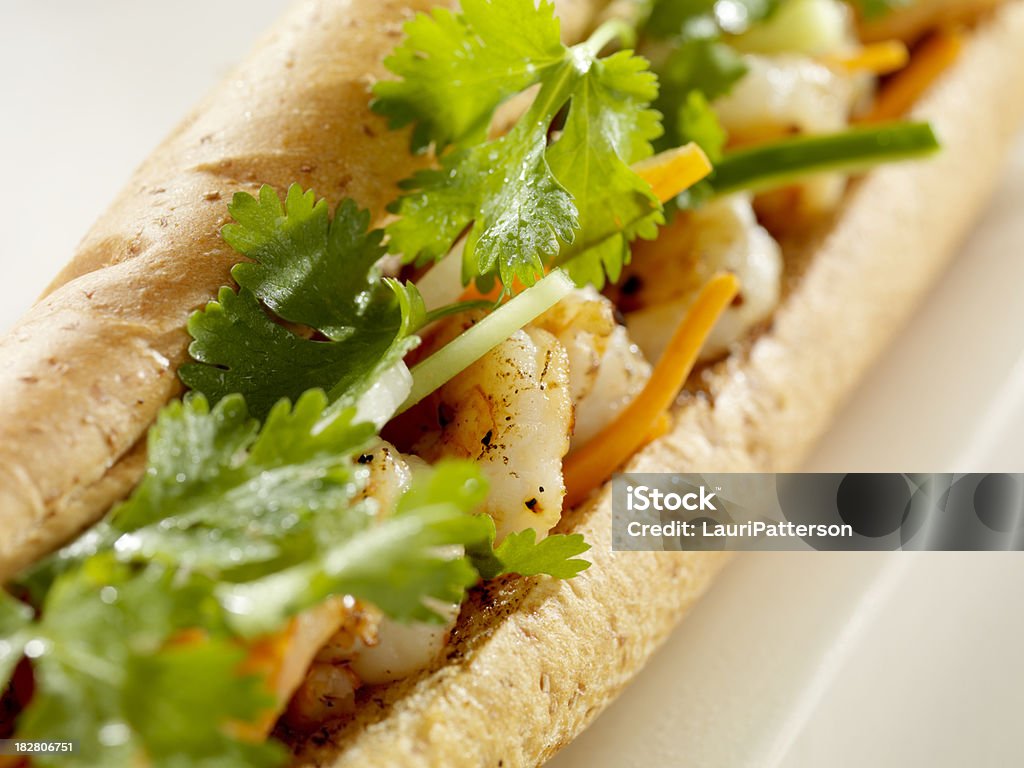 베트��남인 부음성 샌드위치, 그릴에 구운 새우 - 로열티 프리 0명 스톡 사진