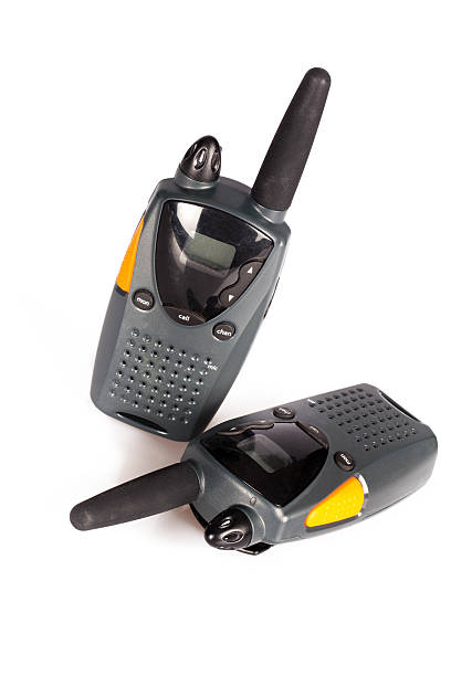 walkie talkies wt87 - uhf fotografías e imágenes de stock