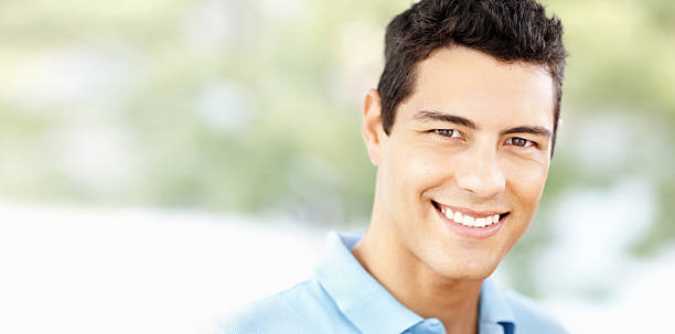 istock Portrait of a happy handsome man with copy space 182807520