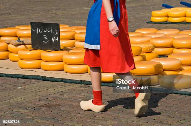 Alkmaar Cheese Market Stock Photo - Download Image Now - Netherlands, Clogs, Gouda Cheese