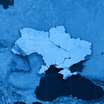 Ucrania Topographic Mapa photo