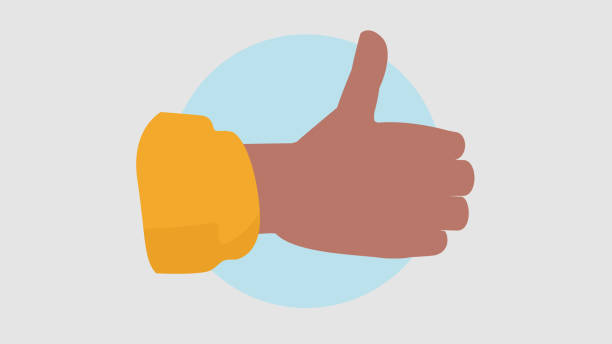 istock Vector illustration of a hand making a thumb up gesture - Stock Graphics 1828079958