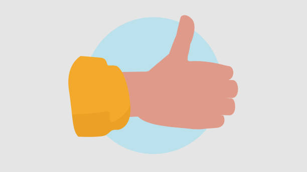 istock Vector illustration of a hand making a thumb up gesture - Stock Graphics 1828079959
