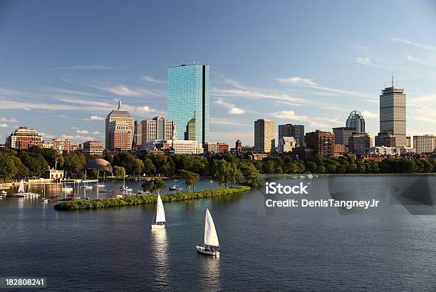 Sailing On The Charles River Stock Photo - Download Image Now - Boston - Massachusetts, Charles River, City