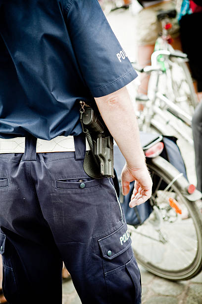 istock Police officer on duty 182808373