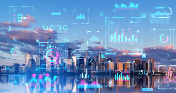 istock New York skyline, glowing graph chart and big business data dashboard 1828086444