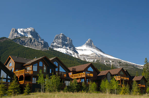 Mountain condos on the base of the mountain