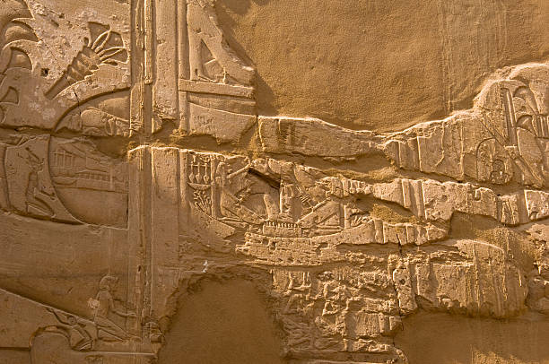 istock Wall with hieroglyphs in Karnak Temple, Luxor, Egypt 182808885