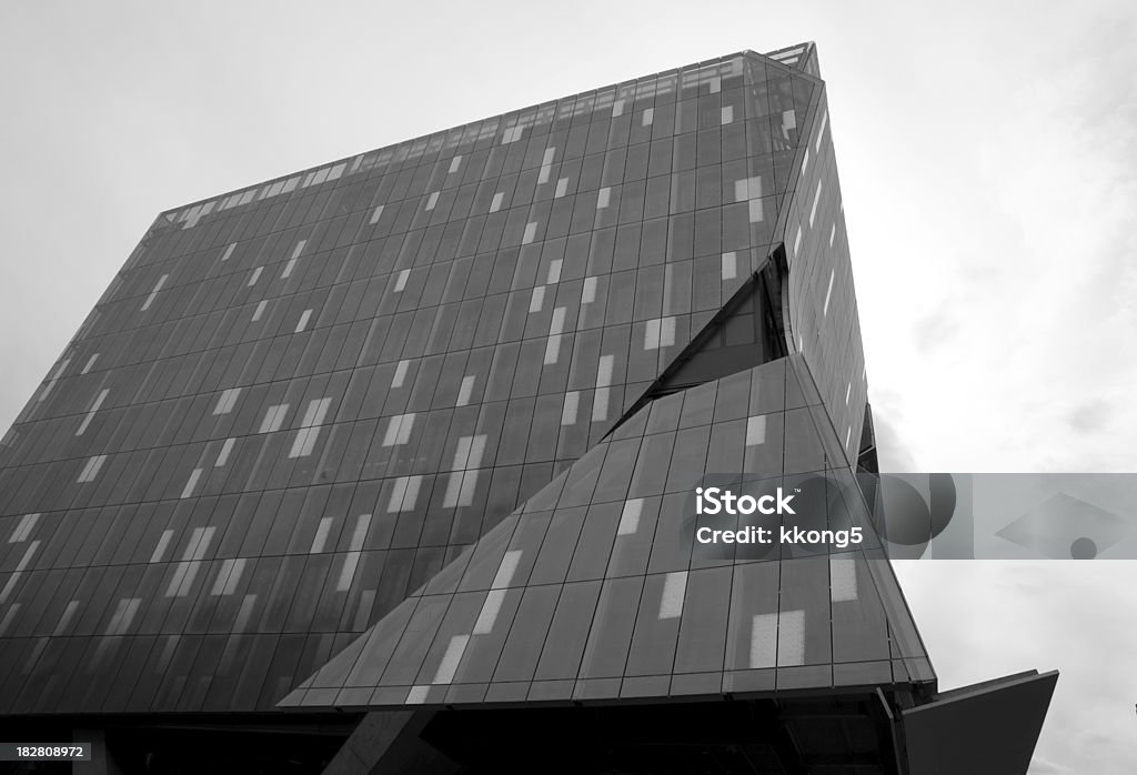 Arquitetura de Nova York preto e branco série: Edifício moderno - Royalty-free Alto-Contraste Foto de stock