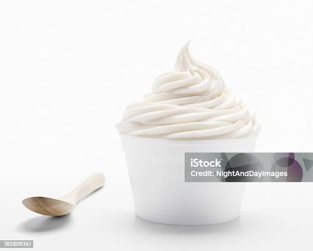 Frozen Soft Serve Yogurt In Xxxl Stock Photo - Download Image Now - Cup, Soft Serve Ice Cream, Frozen Yogurt