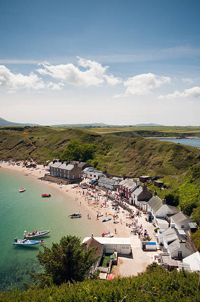 Horse shoe bay in summertime Horse shoe bay in summertime portmeirion stock pictures, royalty-free photos & images
