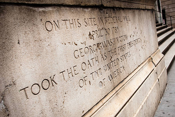 istock Writing beneath George Washington statue outside Federal Hall 182809515