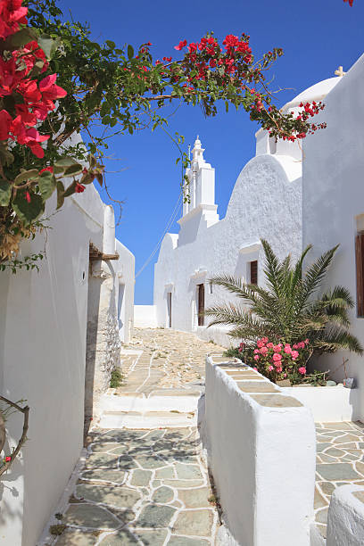 istock White church and house on the Cyclades 182809811