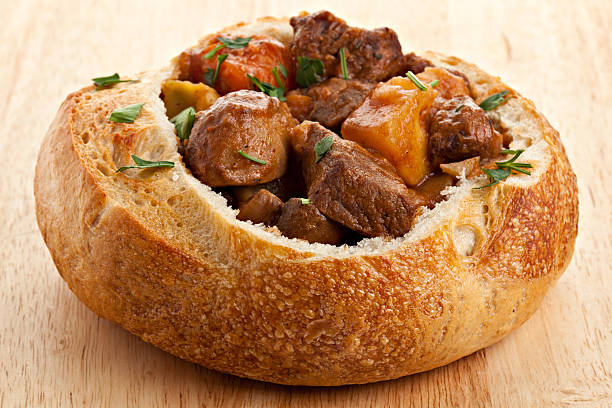 istock Beef And Dark Beer Stew In A Bread Bowl 182809859