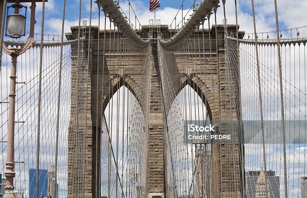 Ponte di Brooklyn - Foto stock royalty-free di Ambientazione esterna