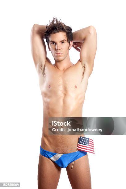 American Boy - Fotografie stock e altre immagini di Fotografia da studio - Fotografia da studio, Nuoto, Ritratto