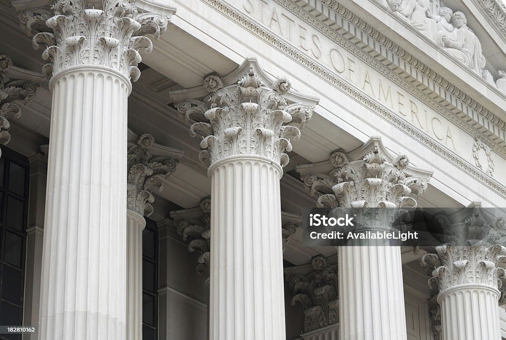 National Archives Building a Washington DC - Foto stock royalty-free di Ambientazione esterna