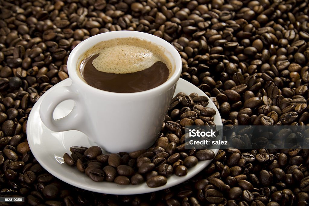 coffee cup Cup of coffee and coffee beans background Backgrounds Stock Photo